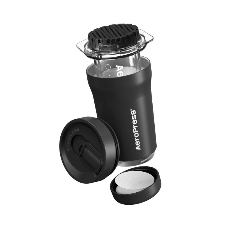AEROPRESS GO PLUS TRAVEL COFFEE PRESS - BLACK - The Coffee Machine Collective